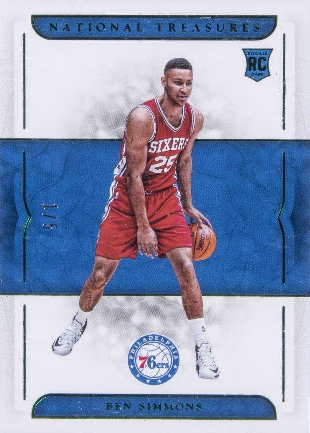 2016 Panini National Treasures Ben Simmons #53 Basketball Card