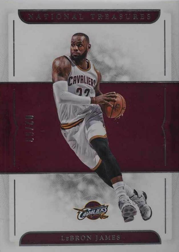 2016 Panini National Treasures LeBron James #91 Basketball Card