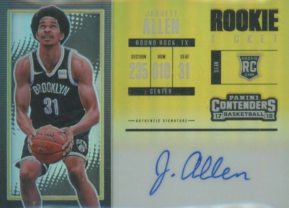 2017 Panini Contenders Jarrett Allen #122 Basketball Card