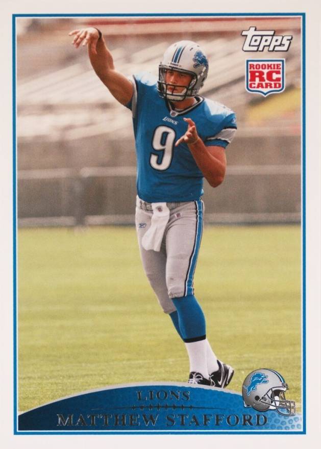 2009 Topps Factory Set Rookie Bonus Matthew Stafford #1 Football Card