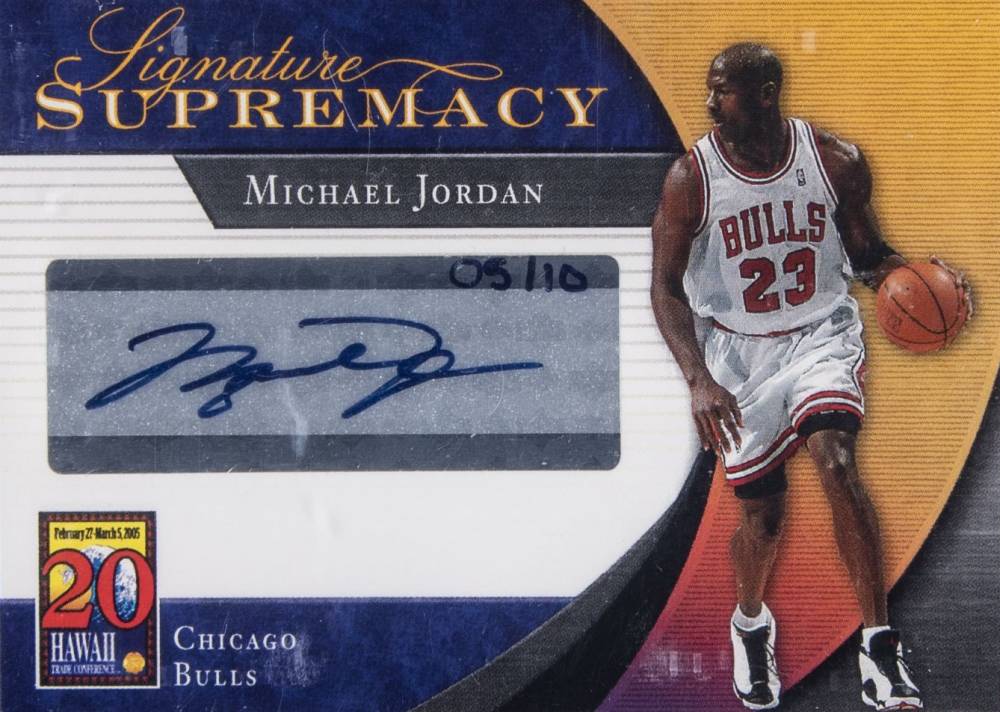 2005 Upper Deck Hawaii Trade Conference Signature Supremacy Michael Jordan #SSP-17 Basketball Card
