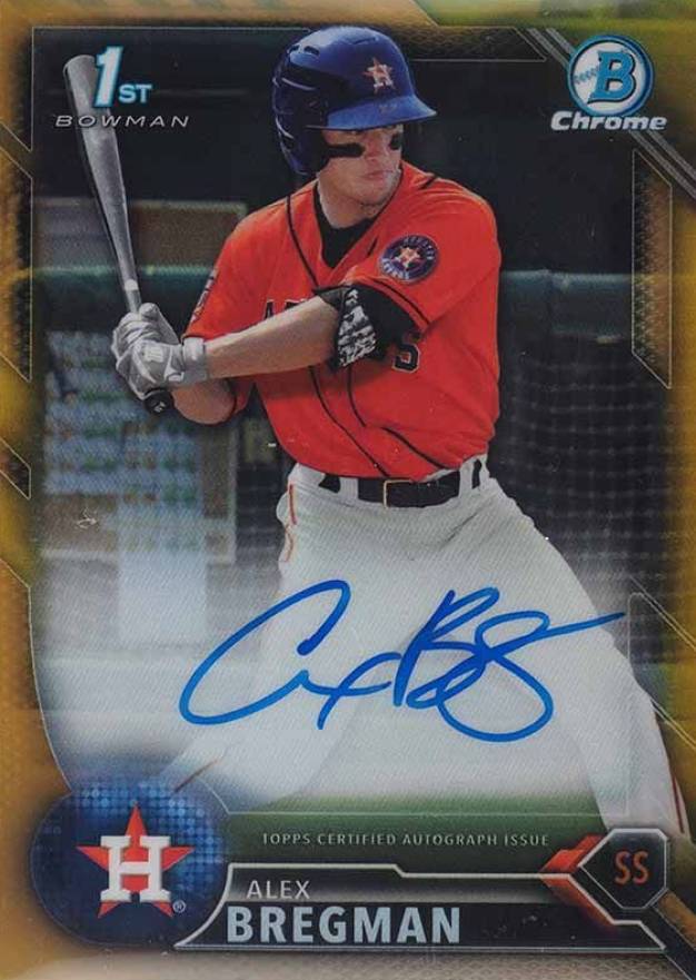 2016 Bowman Prospect Autographs Alex Bregman #AB Baseball Card