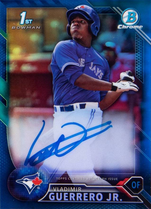 2016 Bowman Chrome Prospects Autographs Jordan Guerrero #JGU Baseball Card