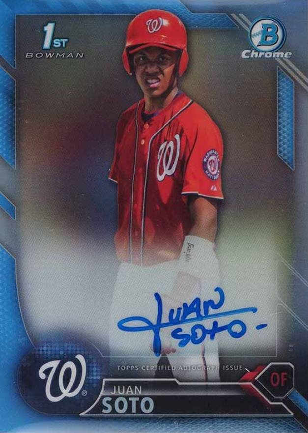 2016 Bowman Chrome Prospects Autographs Juan Soto #JS Baseball Card