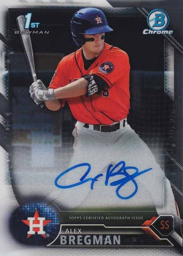 2016 Bowman Prospect Autographs Alex Bregman #AB Baseball Card