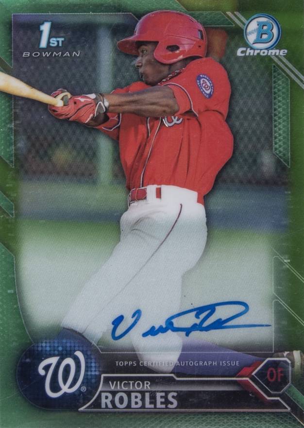 2016 Bowman Prospect Autographs Victor Robles #VR  Baseball Card