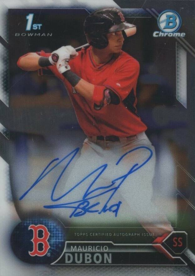 2016 Bowman Prospect Autographs Mauricio Dubon #MD Baseball Card