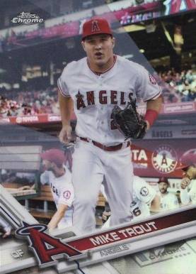 2017 Topps Chrome Mike Trout #200 Baseball Card