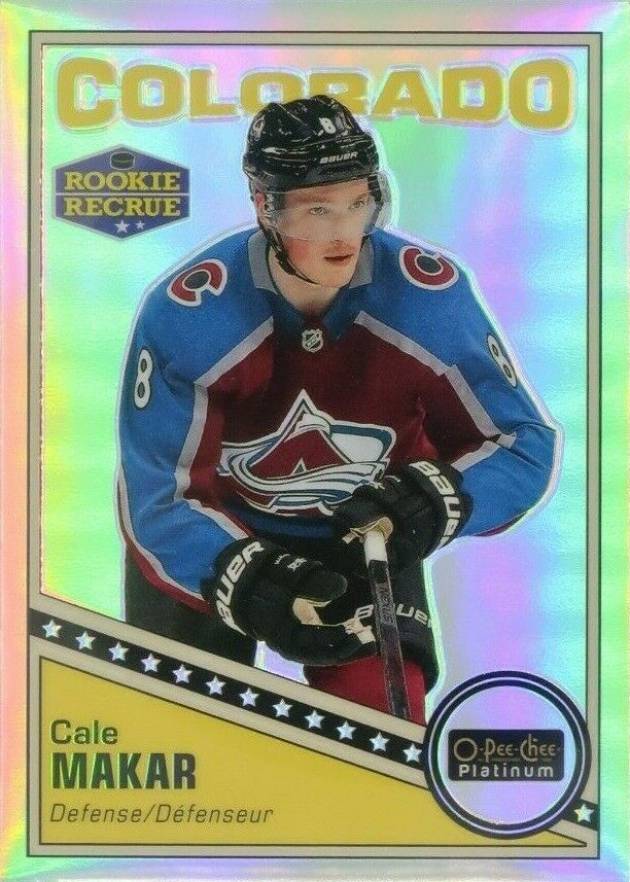 2019 O-Pee-Chee Platinum Retro Cale Makar #R-84 Hockey Card