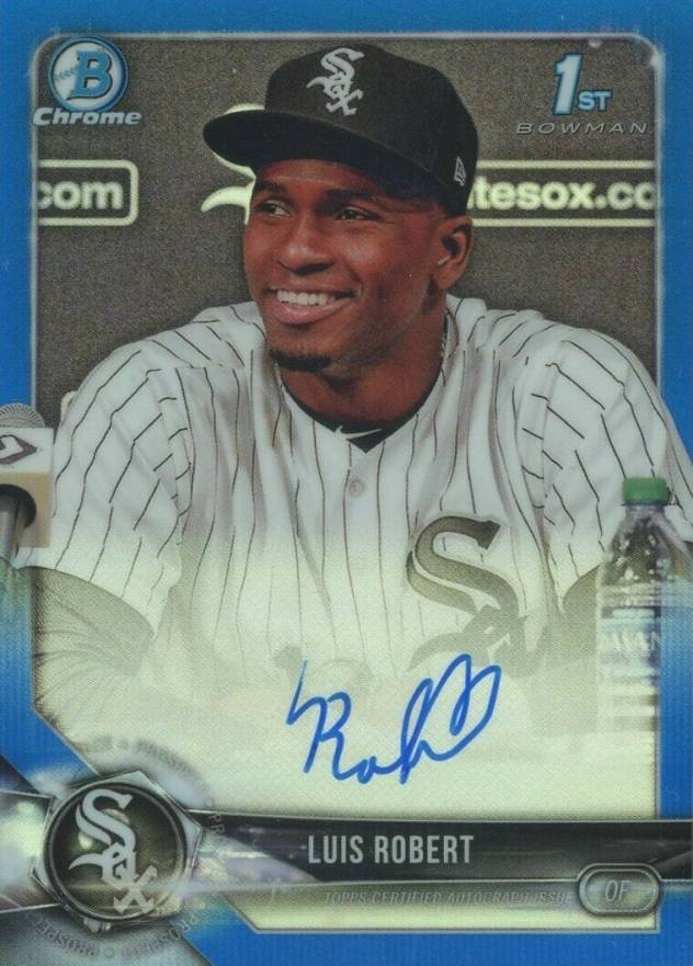 2018 Bowman Prospects Autographs Chrome Luis Robert #LR Baseball Card