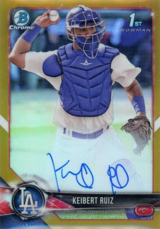 2018 Bowman Prospects Autographs Chrome Keibert Ruiz #KR Baseball Card