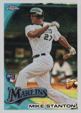 2010 Topps Chrome Mike Stanton #190 Baseball Card