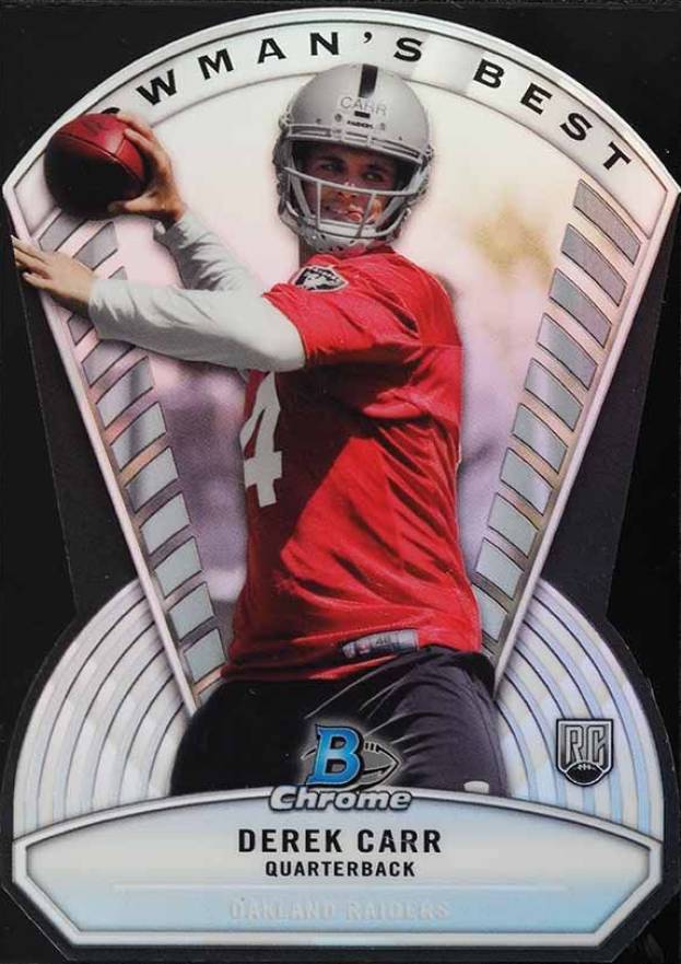 2014 Bowman Chrome Bowman's Best Die-Cut Derek Carr #BB-DC Football Card