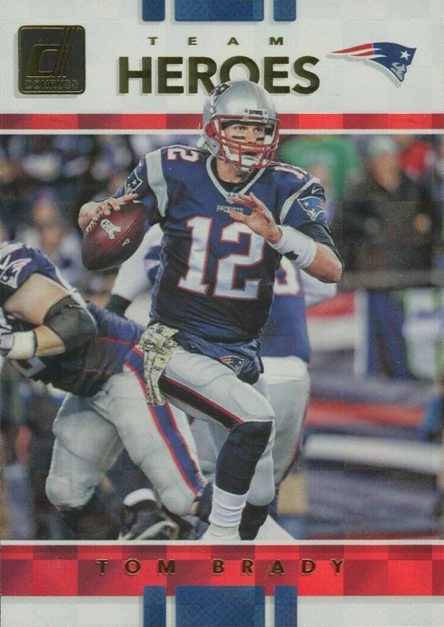 2017 Panini Donruss Team Heroes  Tom Brady #6 Football Card