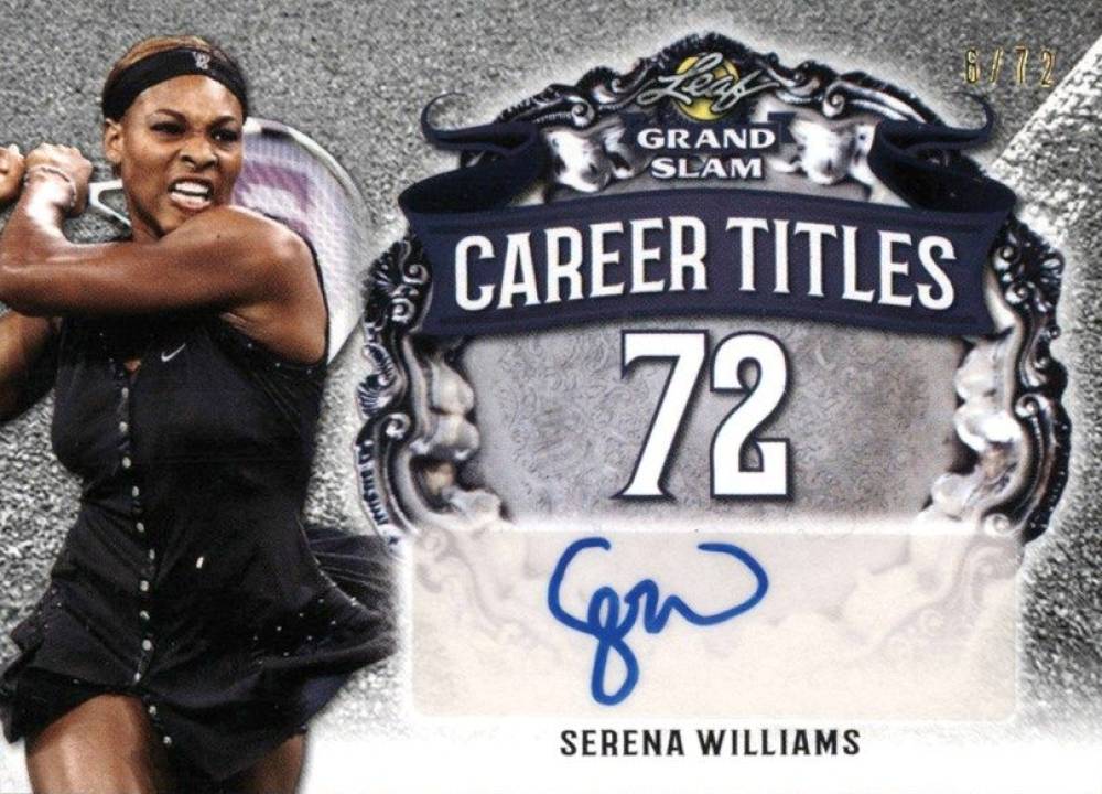 2018 Leaf Grand Slam Tennis Career Titles Autograph Serena Williams #CTSW1 Other Sports Card