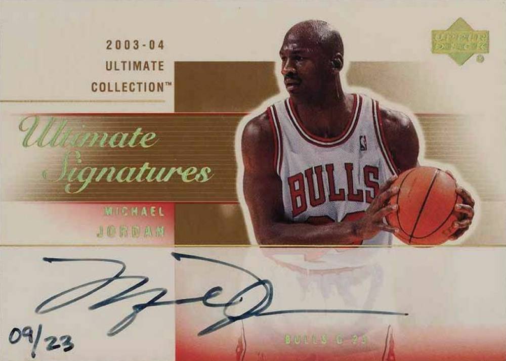2003 Ultimate Collection Ultimate Signatures Michael Jordan #MJ-A Basketball Card