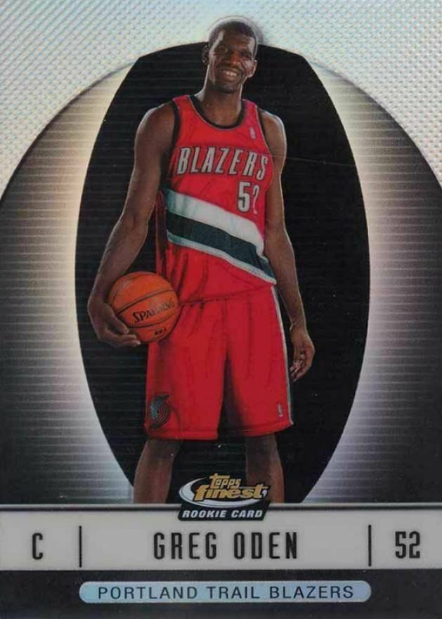 2006 Finest Greg Oden #101 Basketball Card