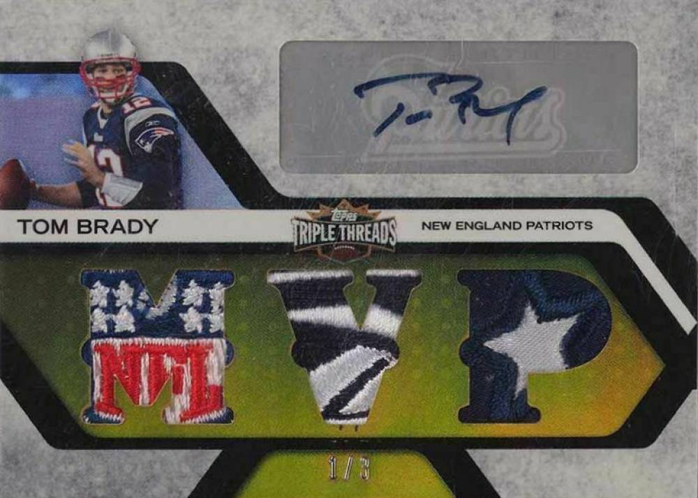 2008 Topps Triple Threads Tom Brady #123 Football Card