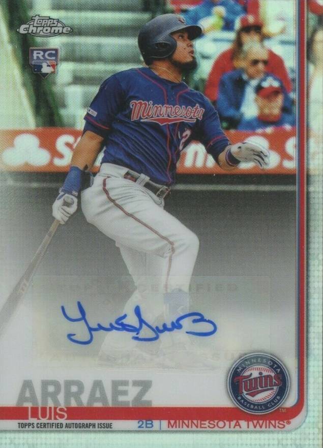 2019 Topps Chrome Update Autographs Luis Arraez #LA Baseball Card