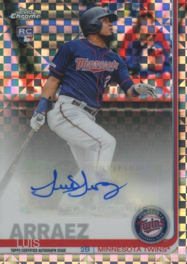 2019 Topps Chrome Update Autographs Luis Arraez #LA Baseball Card