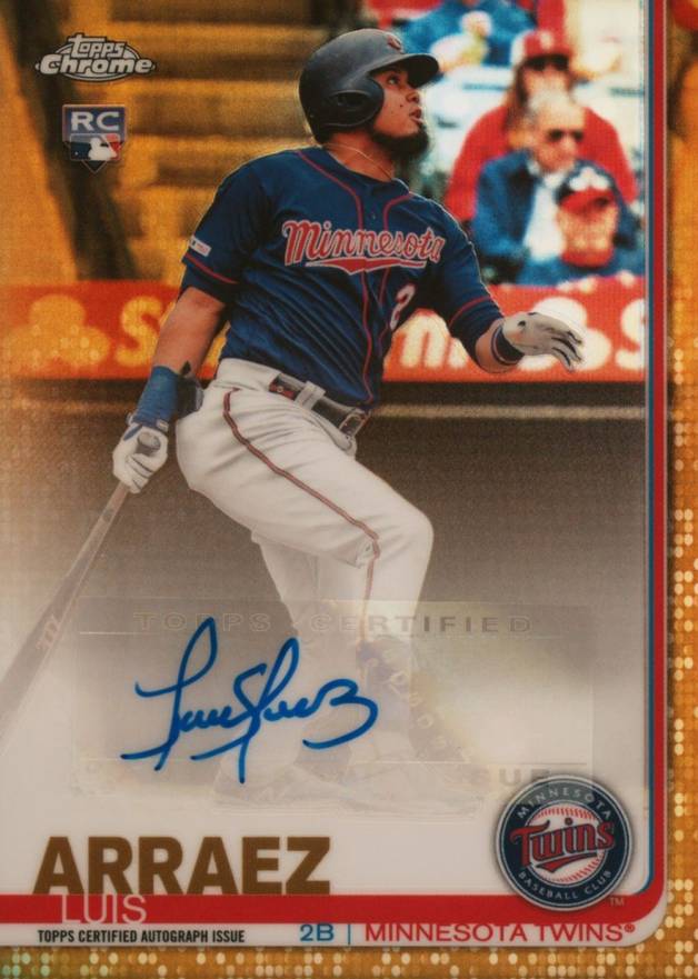 2019 Topps Chrome Update Autographs Luis Arraez #LA Baseball Card