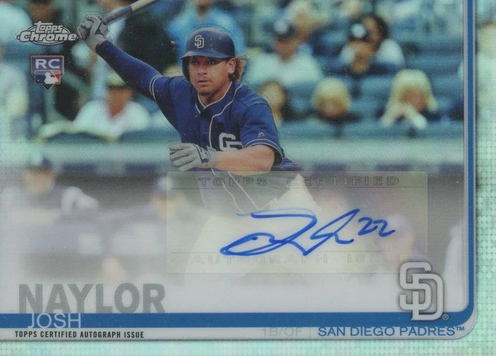 2019 Topps Chrome Update Autographs Josh Naylor #JN Baseball Card