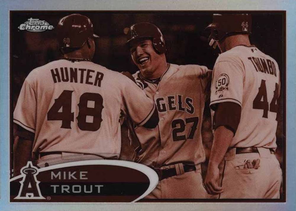 2012 Topps Chrome Mike Trout #144 Baseball Card