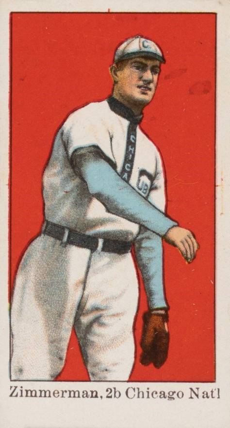 1909 Dockman & Sons Zimmerman, 2b Chicago Nat'l # Baseball Card