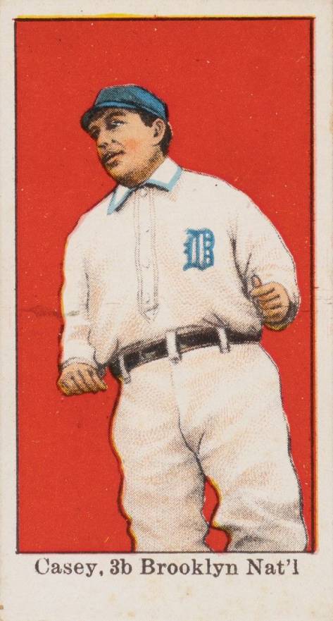 1909 Dockman & Sons Casey, 3b Brooklyn Nat'l # Baseball Card