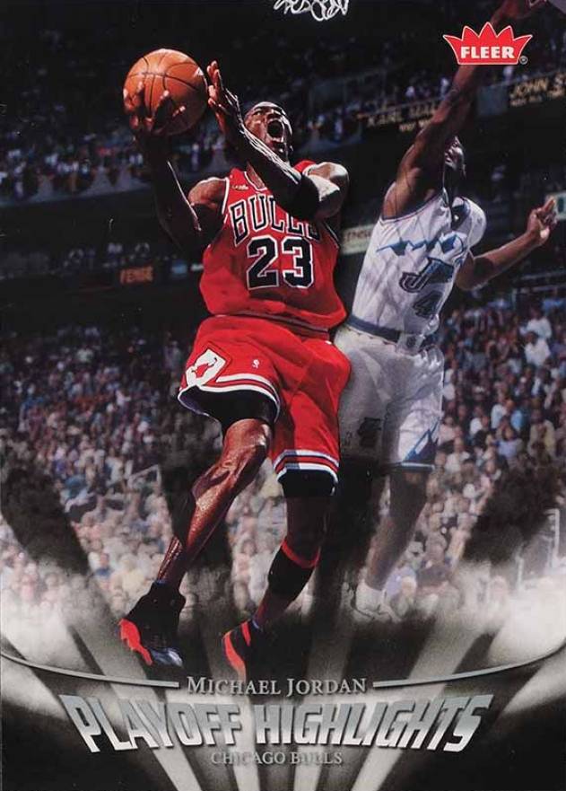 2007 Fleer Jordan Box Set-Playoff Highlights Michael Jordan #PH9 Basketball Card