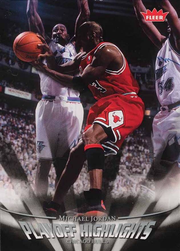 2007 Fleer Jordan Box Set-Playoff Highlights Michael Jordan #PH17 Basketball Card