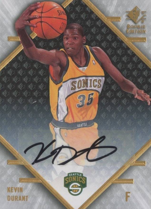 2007 SP Rookie Edition Kevin Durant #61 Basketball Card