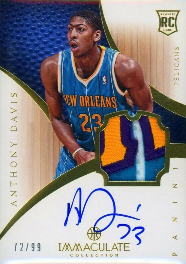2012 Immaculate Collection Anthony Davis #134 Basketball Card