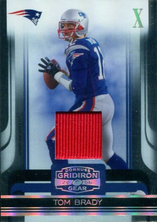 2006 Donruss Gridiron Gear Tom Brady #63 Football Card