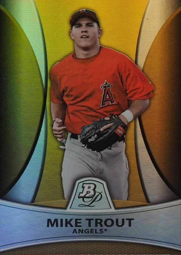 2010 Bowman Platinum Prospects Mike Trout #PP5 Baseball Card