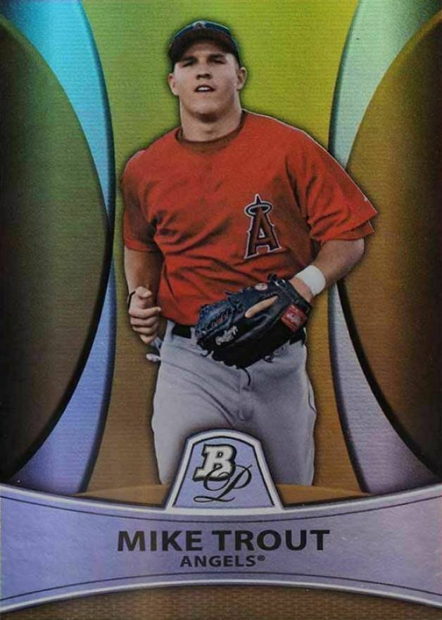 2010 Bowman Platinum Prospects Mike Trout #PP5 Baseball Card