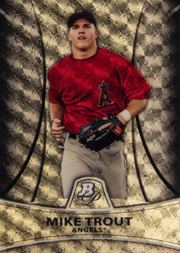 2010 Bowman Platinum Prospects Mike Trout #PP5 Baseball Card