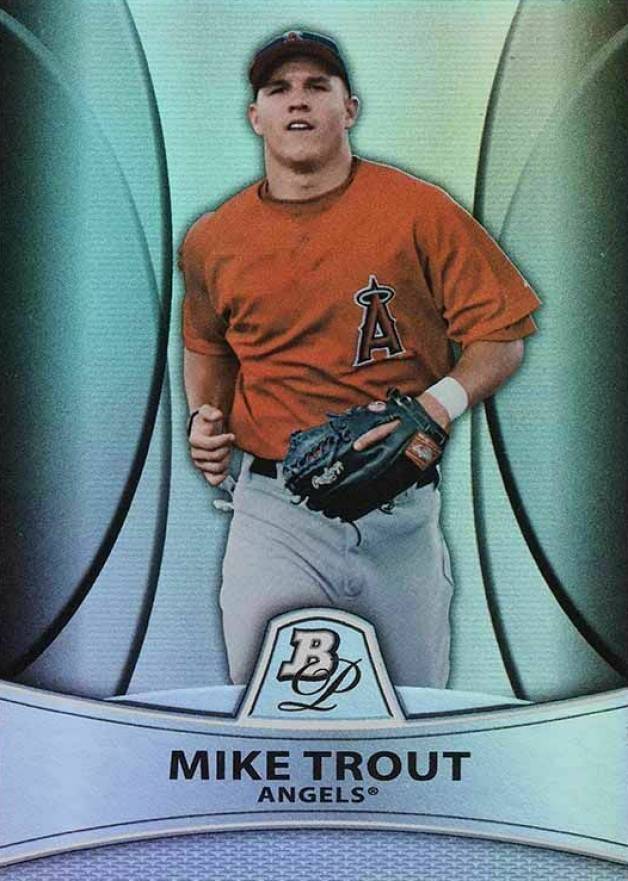 2010 Bowman Platinum Prospects Mike Trout #PP5 Baseball Card