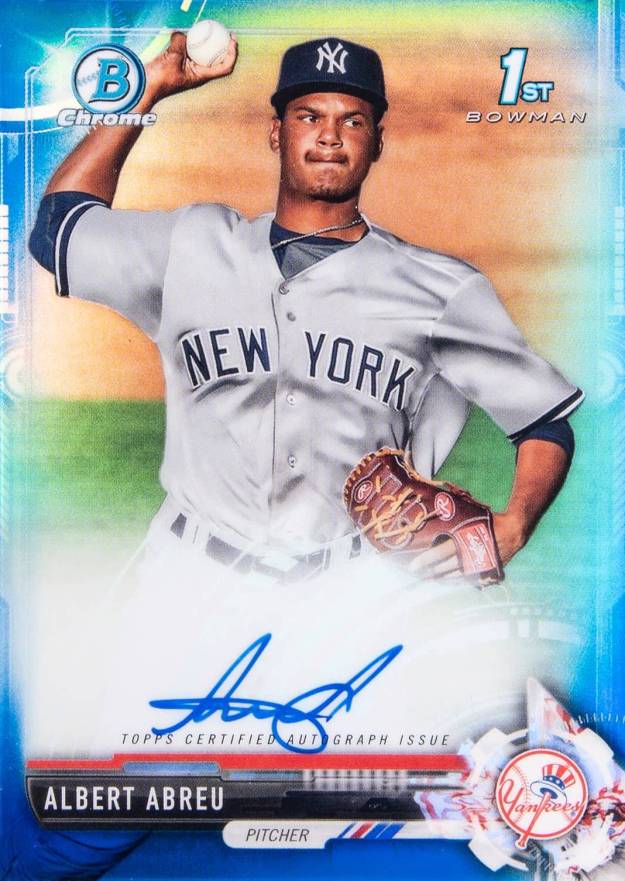 2017 Bowman Chrome Prospect Autograph Albert Abreu #AA Baseball Card