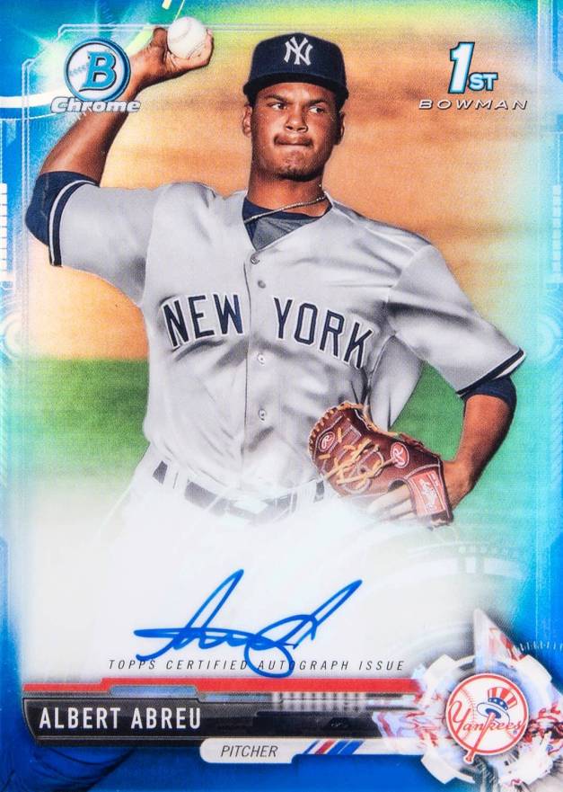 2017 Bowman Chrome Prospect Autograph Albert Abreu #AA Baseball Card