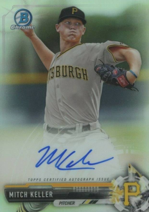 2017 Bowman Chrome Prospect Autograph Mitch Keller #MK Baseball Card