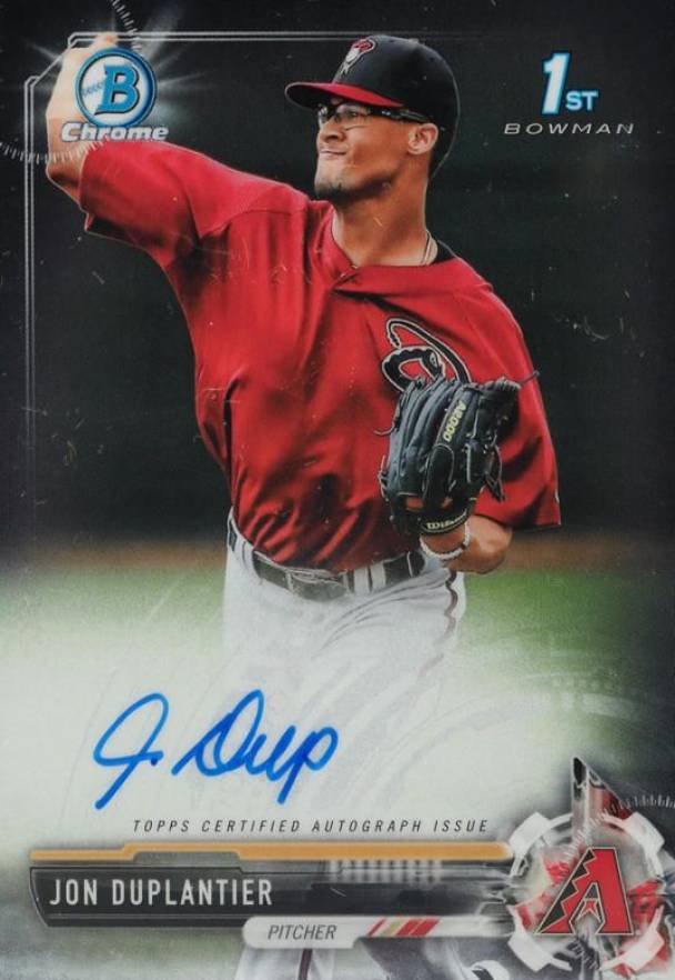 2017 Bowman Chrome Prospect Autograph Jon Duplantier #JD Baseball Card