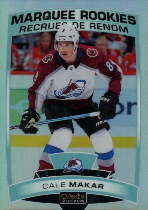 2019 O-Pee-Chee Platinum Cale Makar #175 Hockey Card