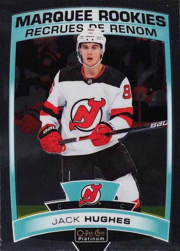 2019 O-Pee-Chee Platinum Jack Hughes #200 Hockey Card