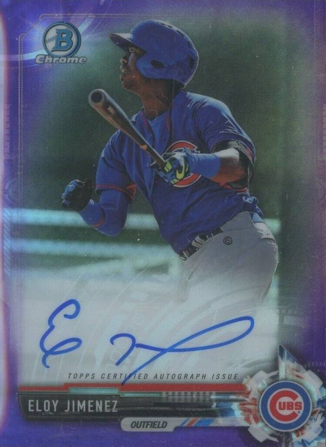 2017 Bowman Prospects Autographs Eloy Jimenez #EJ Baseball Card