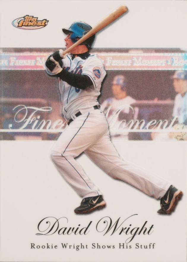 2007 Finest Rookie Finest Moments David Wright #RFMDW Baseball Card