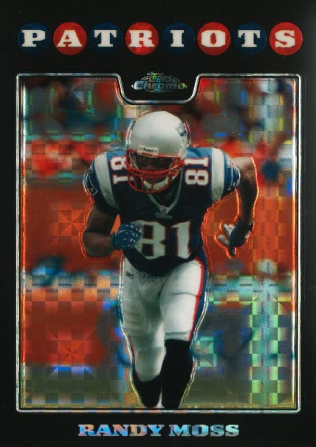 2008 Topps Chrome Randy Moss #TC74 Football Card