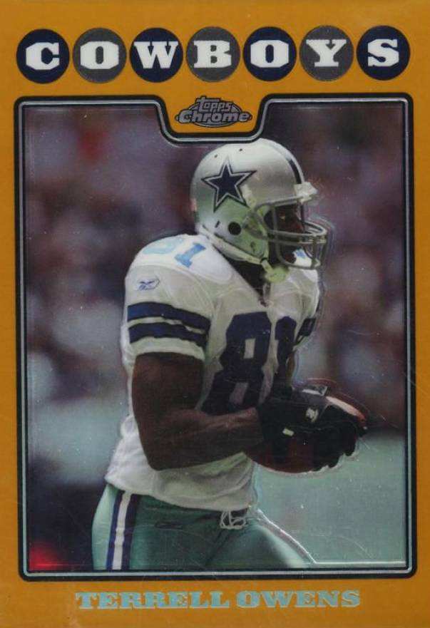 2008 Topps Chrome Terrell Owens #TC76 Football Card