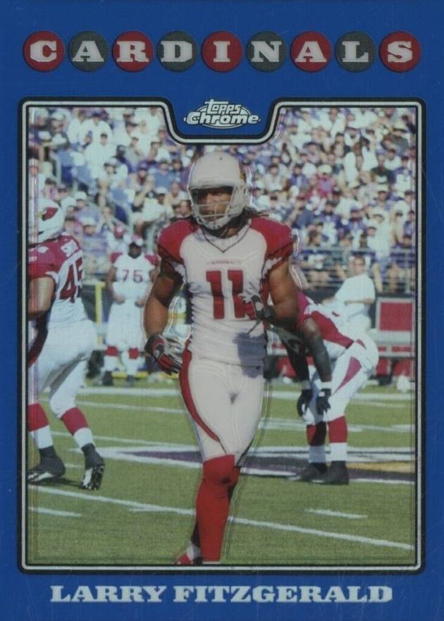 2008 Topps Chrome Larry Fitzgerald #TC86 Football Card