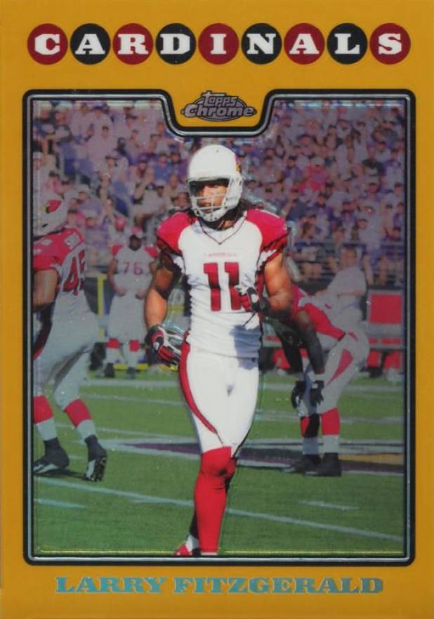 2008 Topps Chrome Larry Fitzgerald #TC86 Football Card